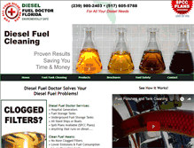 Tablet Screenshot of dieselfueldoctorfl.com
